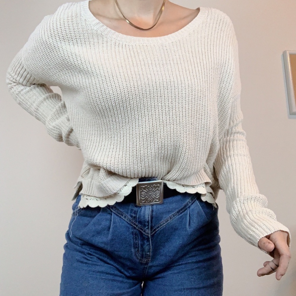 Kimchi Blue UO Crop Scoop Neck Sweater - Picture 6 of 6